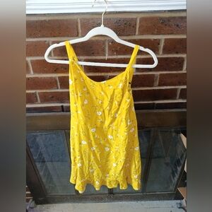 Old Navy Cami Floral Yellow Summer Dress M